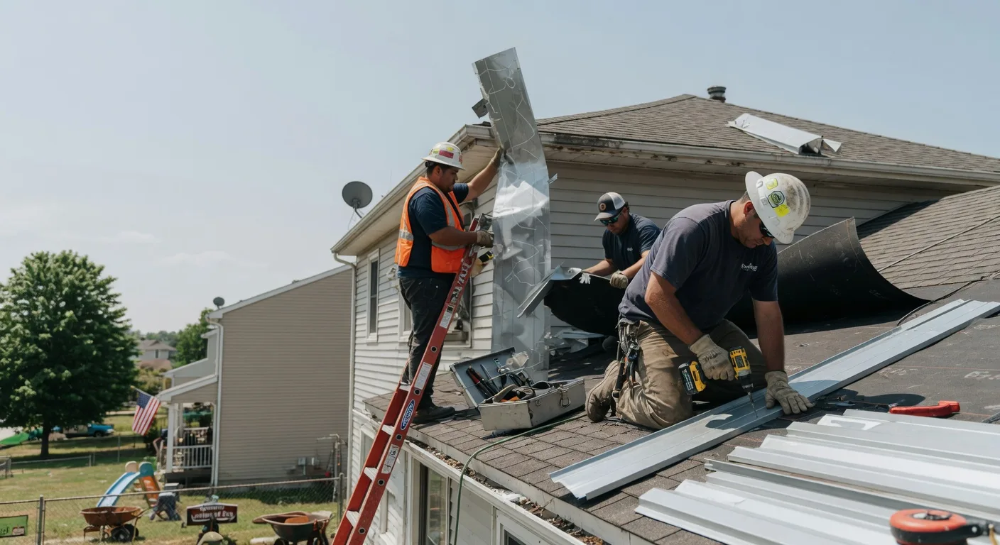 Storm Damage Metal Roof Repair in Oroville, WA
